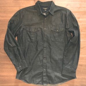Banana Republic black denim buttondown